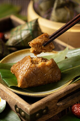 Zongzi. Rice dumpling for Chinese traditional Dragon Boat Festival