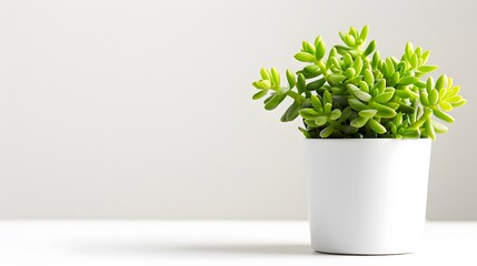 Small houseplants Home decor concept. isolated on background. home office desk Decorative. copy space. 