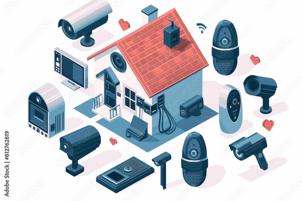 Aufkleber voice-operated cctv capabilities guide cameras for streaming and secure verification, safeguarded by