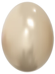Gold easter eggs collection on white background. 3D png isolated illustration. For web, banners, greeting cards, posters, wrapping