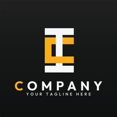 Logo vector template of letter C and I