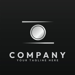 Minimal camera photo or photography logo vector