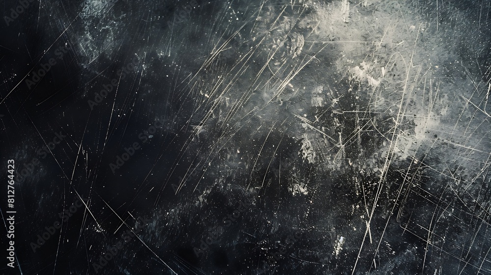 Aufkleber dust and scratches design aged photo editor layer black grunge abstract background copy space : gene