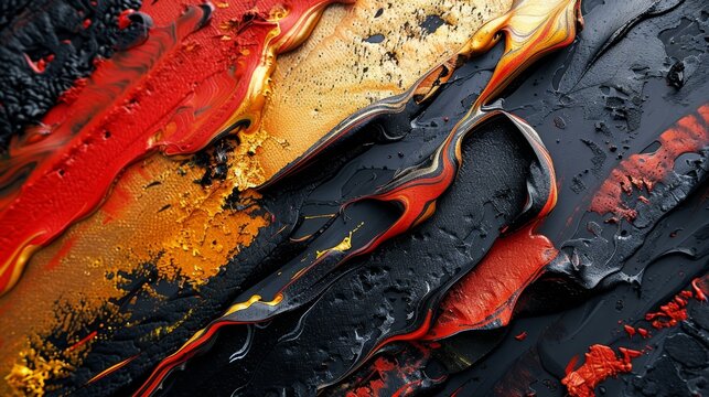 Lava meets ice. Molten hot lava meets icy cool glacier in a battle for supremacy.