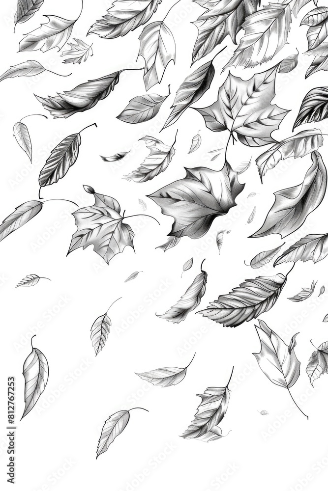 Poster a bunch of feathers gracefully floating in the air. perfect for adding a dreamy touch to your design