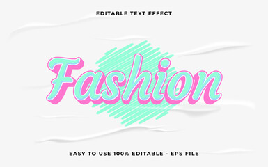 Fashion editable text effect. Minimalist vector text effect.