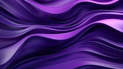 Fototapeta premium Flowing purple waves creating a luxurious and dynamic abstract background