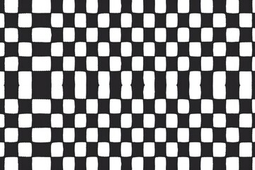 Fototapeta premium Black and white square pattern suitable for backgrounds or design projects