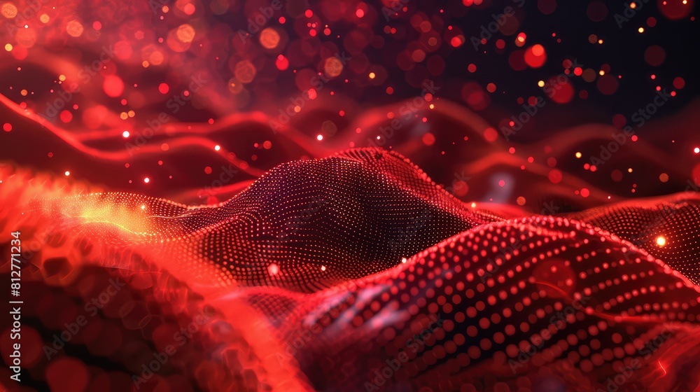 Poster technology particle abstract background