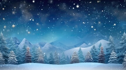 Naklejka premium Winter background with snowflakes. Christmas and New Year concept