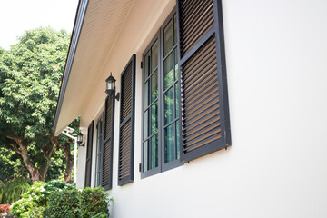 Garden seats in a coffee cafe concept of relaxing