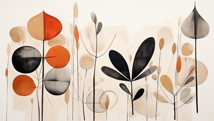 Floral Abstraction: Intriguing Abstract Background Inspired by Flowers
