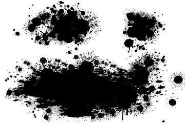 detailed ink splats Hyperrealistic Highly Detailed Isolated On Transparent Background Png File ,ink...