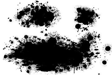 detailed ink splats Hyperrealistic Highly Detailed Isolated On Transparent Background Png File ,ink splat png, ink vector 