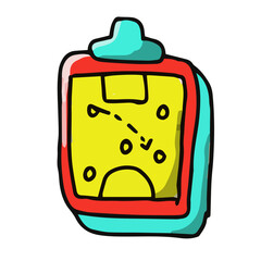 Football Illustration Cute Sticker