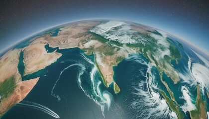 indian ocean from space
