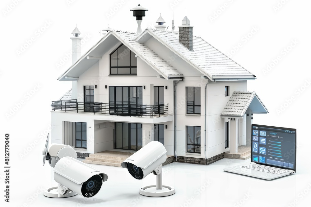 Aufkleber integrated home network management captures holistic views through alarm systems, ensuring cameras s