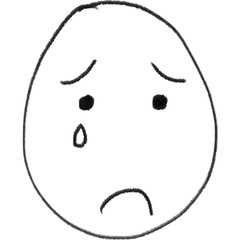 tear, cry, sad, face, simple face, crying face, sad face, illustration, cartoon, sad, black, human, blue