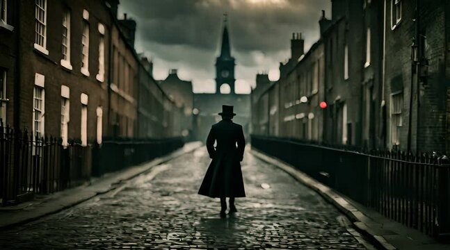 Nightfall in London. The Tale of Jack the Ripper