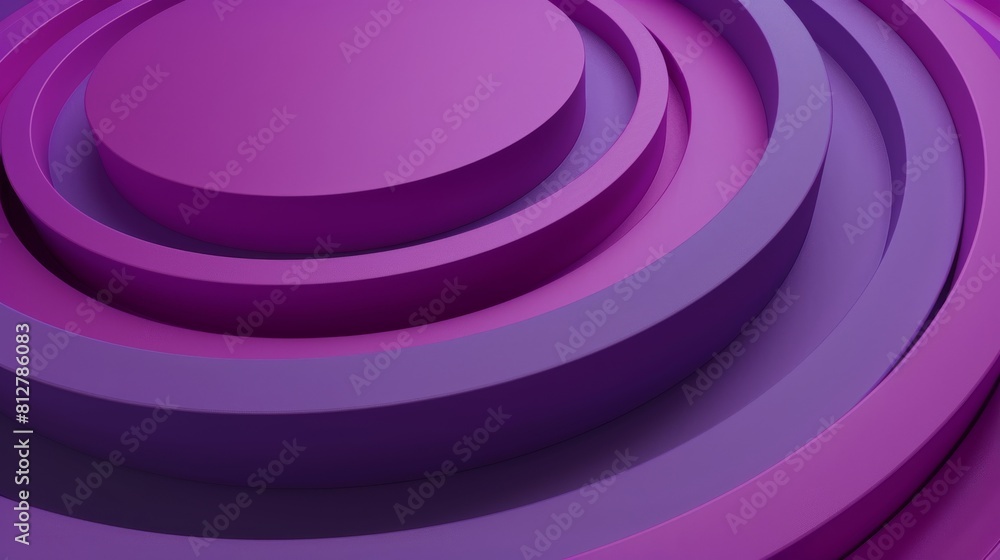 Poster simple 3d render illustration of abstract rings. radial bright pattern concept for business presenta
