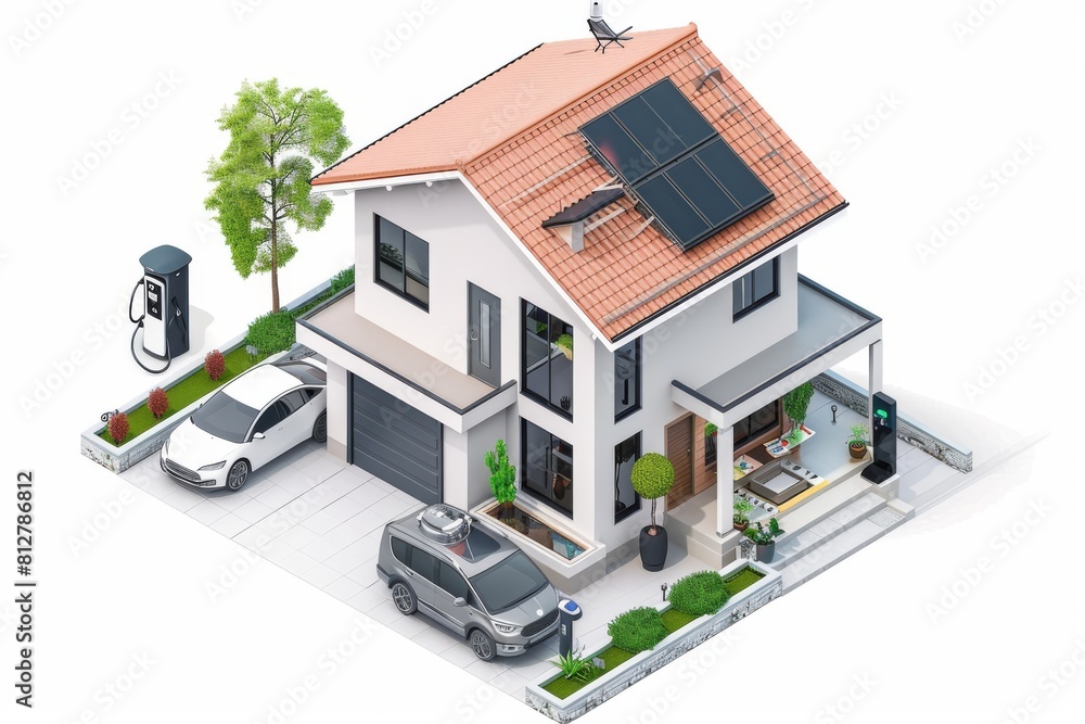 Poster smart technology updates enhance home network privacy, employing cameras and digital tools for fast 