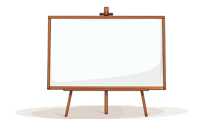 Blank whiteboard with empty copy space stand on one