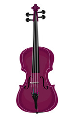 Fototapeta premium a violin instrument without background