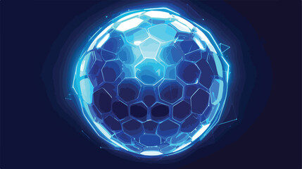 Bubble shield or energy field sphere with honeycomb