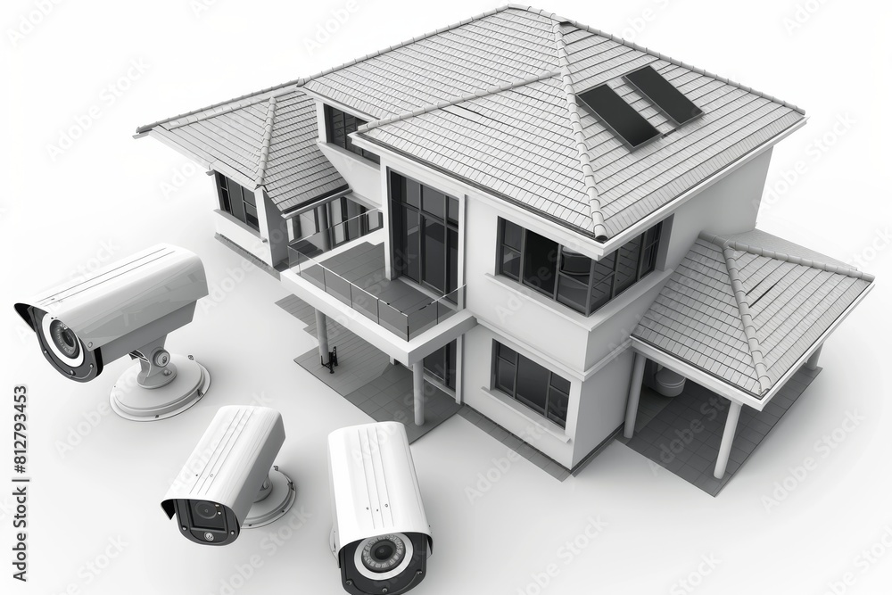 Poster network handling design in camera protection focuses on security surveillance, offering smart adapti