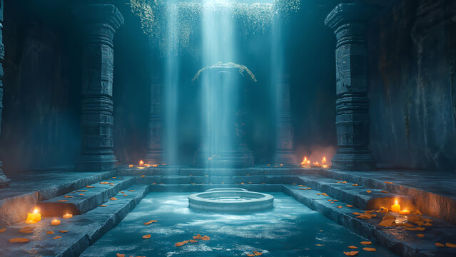  A sacred encient place in a hidden temple