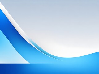 blue and white gradient curves on a white background.