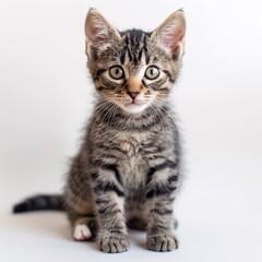 Fototapeta premium Adorable Kitten with Captivating Eyes