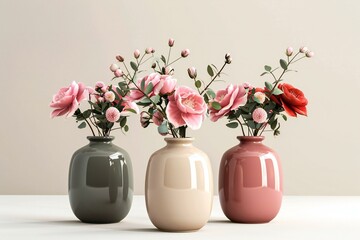 Illustration of the best vases for flowers, high quality, high resolution