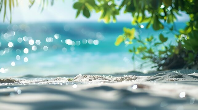 Summer vacation summer vacation enjoyment on the beach beach background image with water beach view with Trees  Perfect day for a beach day  outdoors relaxation : Generative AI