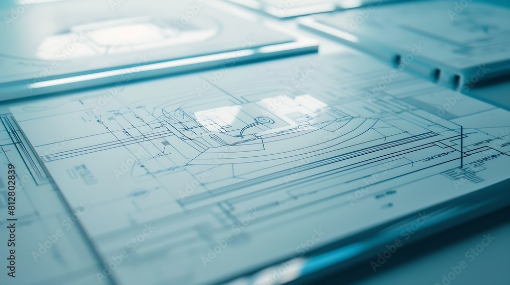 Fototapete UX website design wireframe Sketch prototype framework layout future design project UIUX  user interface user experience designer Creative concept for web design studio Website develop : Generative AI