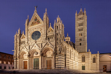 Naklejka premium The city of Siena, Italy