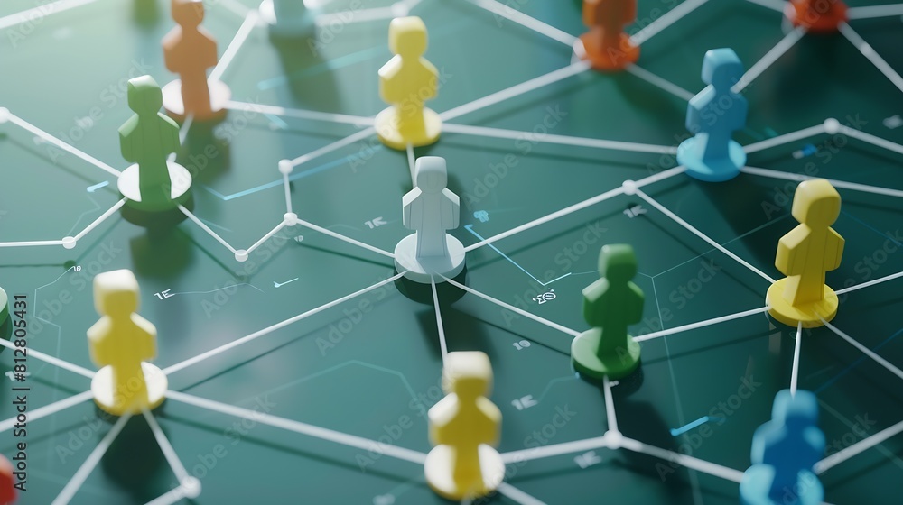 Aufkleber Organization chart showing hierarchy structure of teams in corporation with CEO Business hierarchy structure Relations of order or subordination between members process workflow flowch : Generative AI