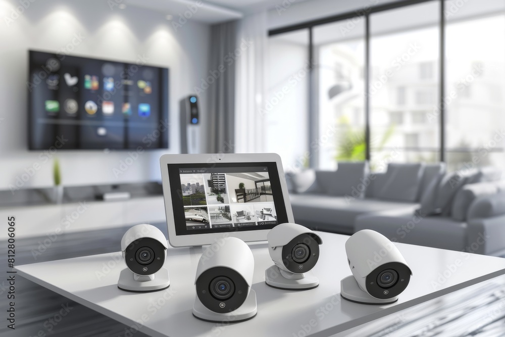 Aufkleber innovative home security systems integrate tactile alarms for protection, employing watchful automat