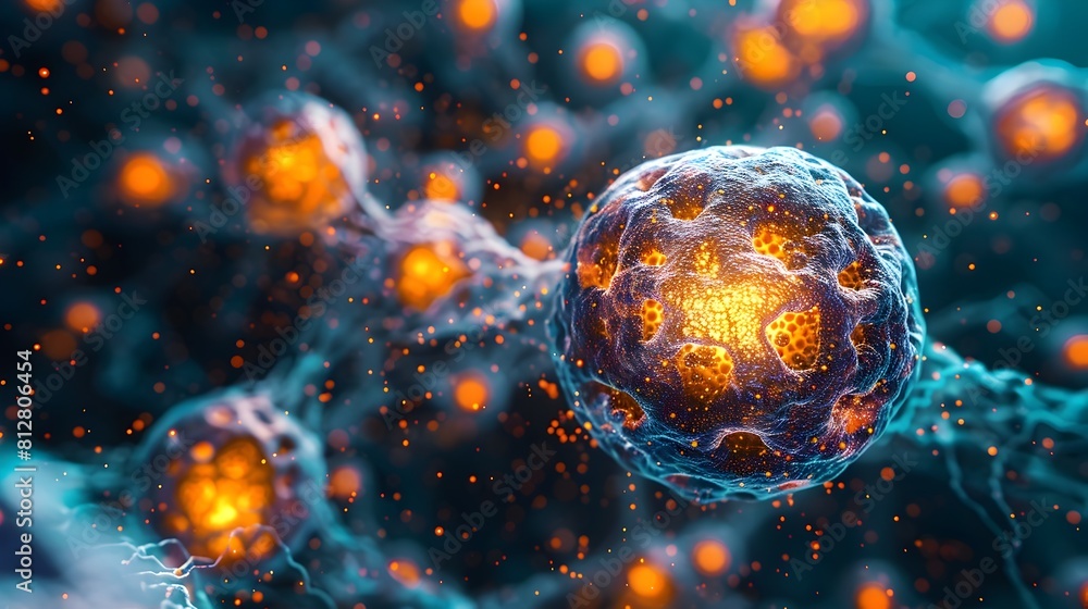 Aufkleber intricate cellular structures revealed through captivating microscopic imagery
