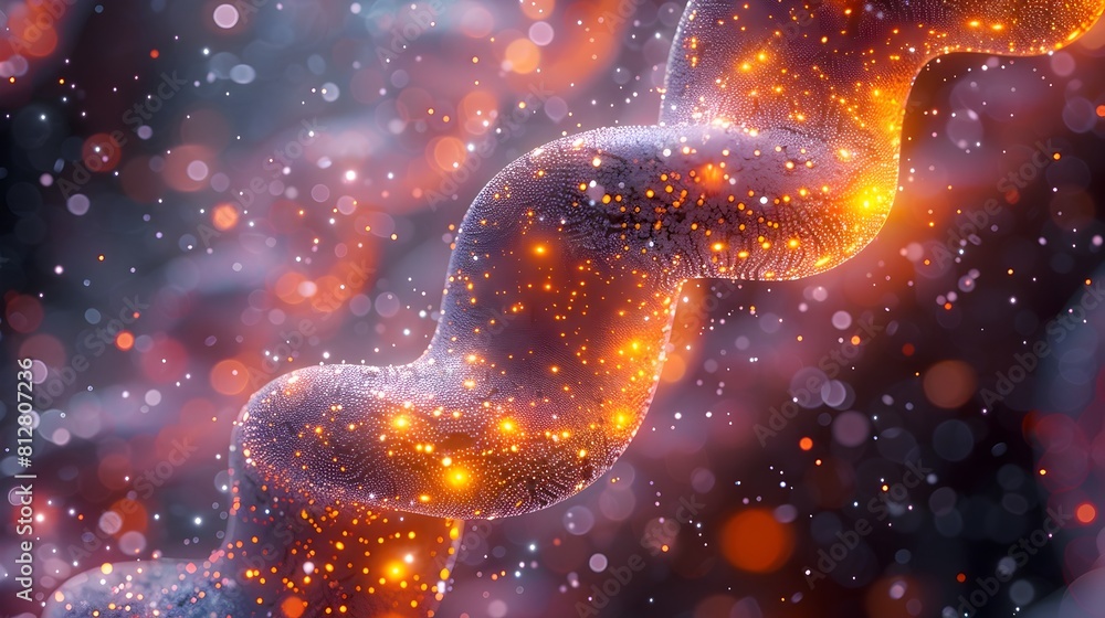 Poster mesmerizing microscopic masterpiece an intricate of cellular dna structure