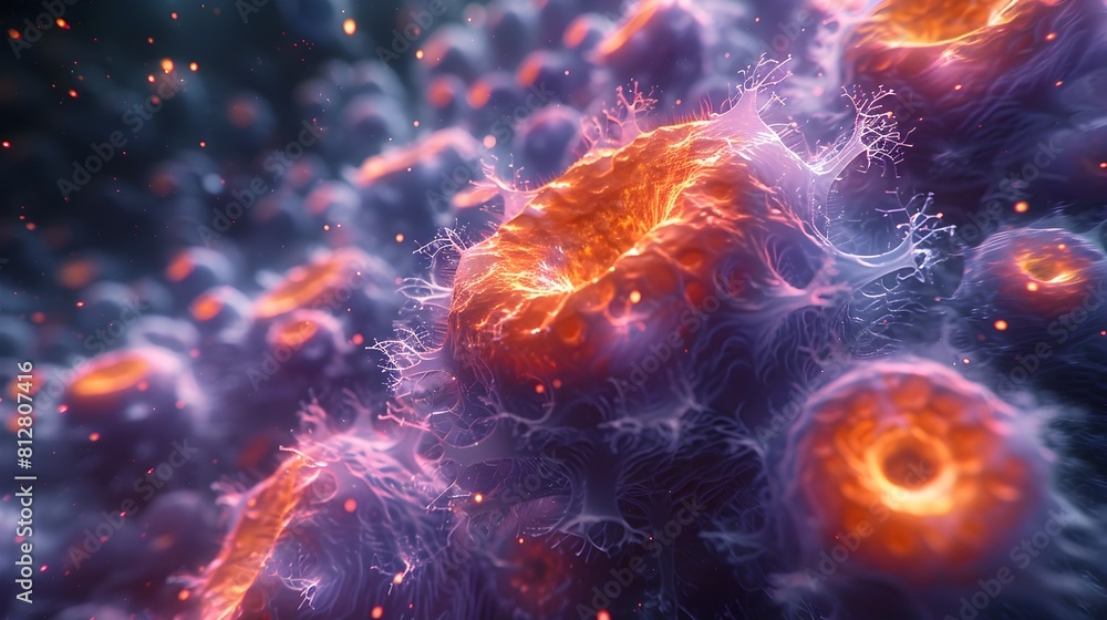 Poster intricate microscopic patterns of pathogenic microorganisms reveal the complexity of the unseen micr