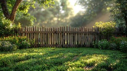 Cozy Backyard with Wooden Fence