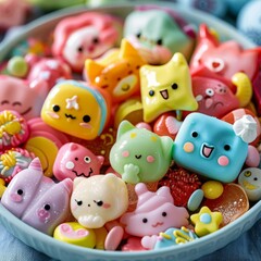 Obraz premium kawaii, colorful, sweetness