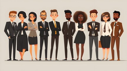 Diverse Professional Business Team Engaged in Collaborative Discussion with Sleek Digital Styling