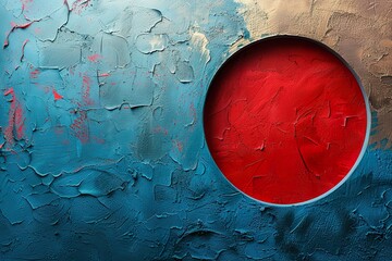 red blue circle abstract, contemporary abstract background using simple