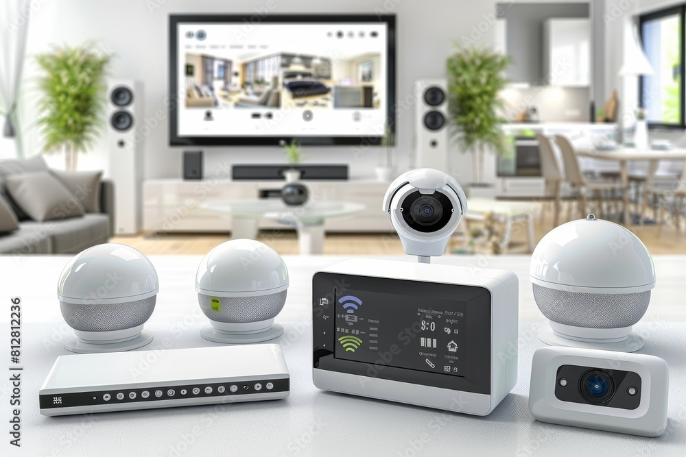 Poster effective surveillance systems use video technology to manage distant electronic security operations