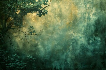 Depicting a  grungy green background, high quality, high resolution