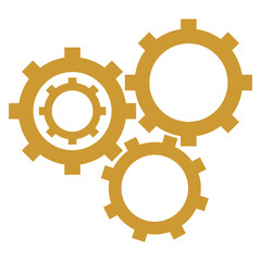 Gear icon, cog wheel, engine circle vector illustration