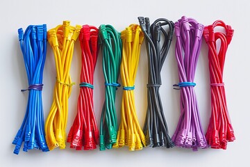 Colorful Cable Organizers: Multi-Purpose Storage Solutions for Electrical Wires