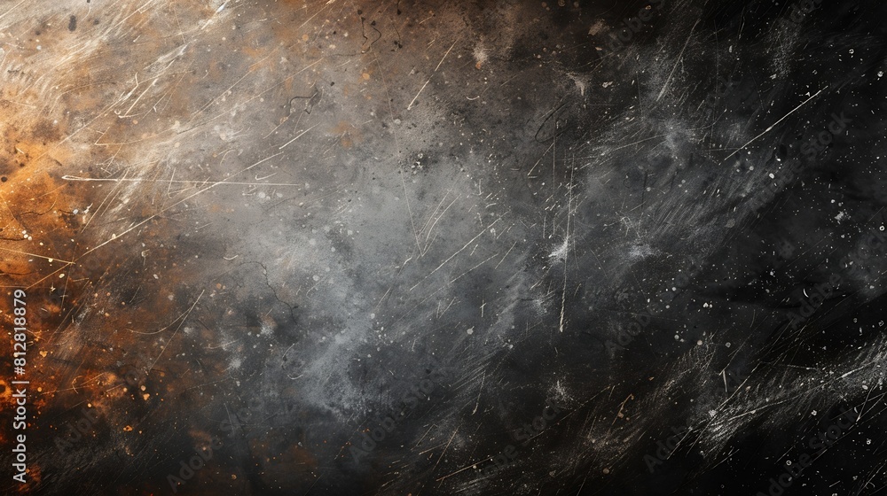 Aufkleber dust and scratches design aged photo editor layer black grunge abstract background copy space : gene